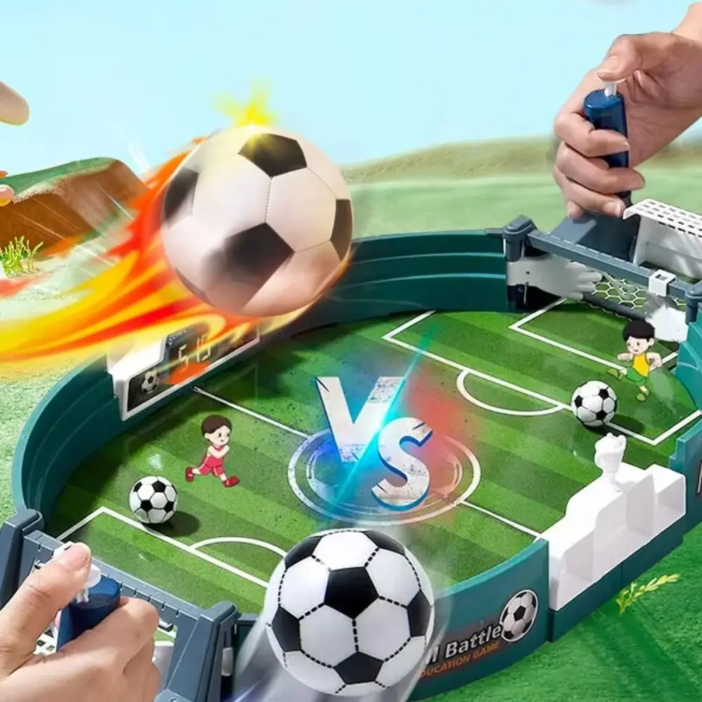Ejection Type Table Football Board Game Competitive Educational Puzzle Intelligence Contest Party Game 2 Balls Innovation