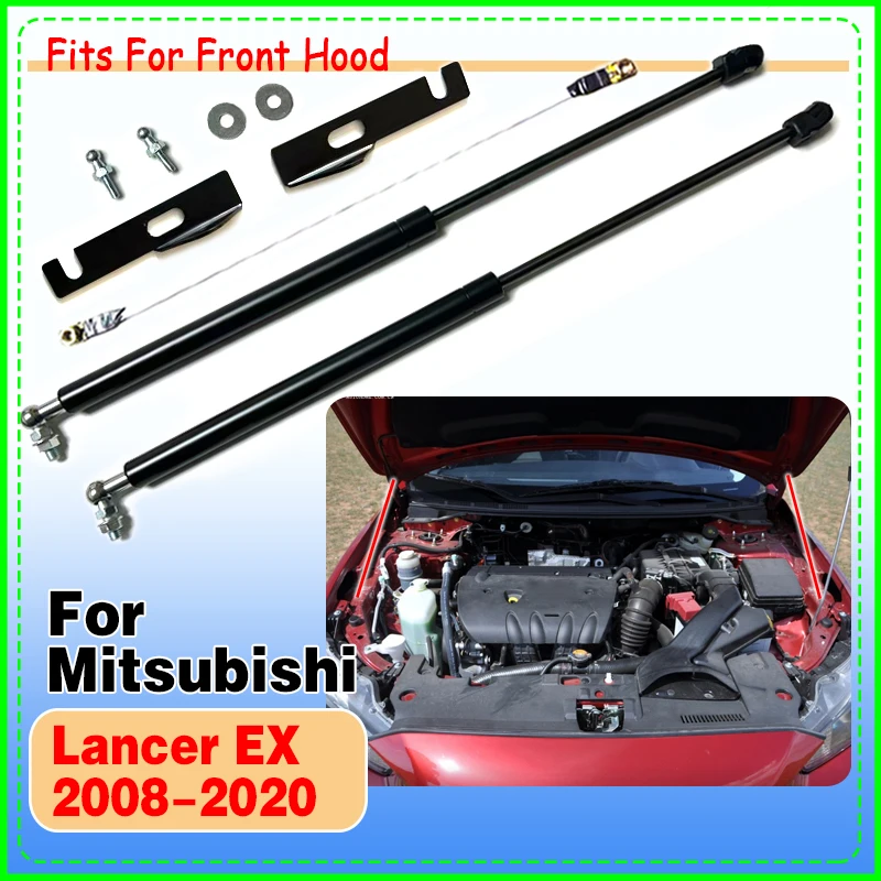 

1 Set Gas Struts For Mitsubishi Galant Fortis Lancer EX 2008-2020 Front Hood Bonnet Lift Support Damper Shock Absorber Prop Rods