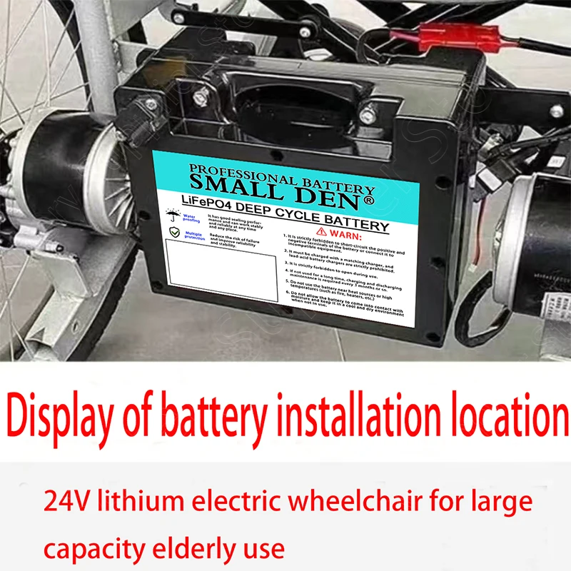 جديد 24 فولت 20 أمبير Lifepo4 كرسي متحرك كهربائي بطارية مخصصة ل 25.6 فولت كرسي متحرك كهربائي سكوتر أداة السلطة + شاحن 29.2 فولت 5A #6