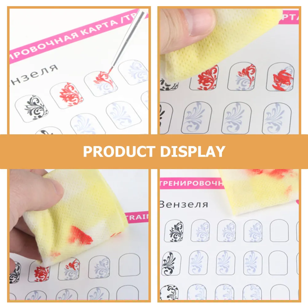 

Nail Line Pen Manicure Pattern Book Art Training Practice Tools Drawing Painting Template Stencil Templates