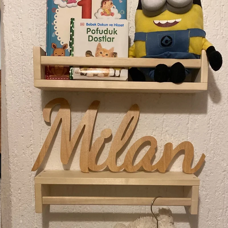 Изготовленный на заказ деревянный знак с именем детской комнаты, настенное искусство с именем ребенка, свадебный знак приветствия, последнее имя семьи