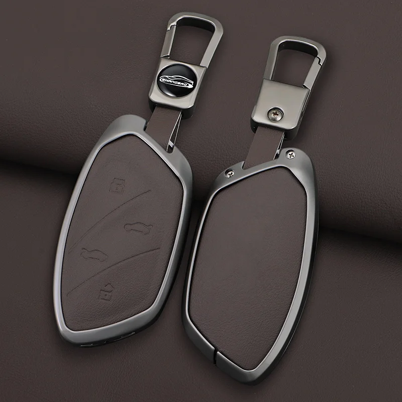 غطاء حافظة مفاتيح السيارة من سبائك الزنك لـ Roewe RX5 I6 I5 RX3 RX8 ERX5 ang MG ZS EV MG6 EZS HS EHS MARVEL X MARVEL R Electric 2021