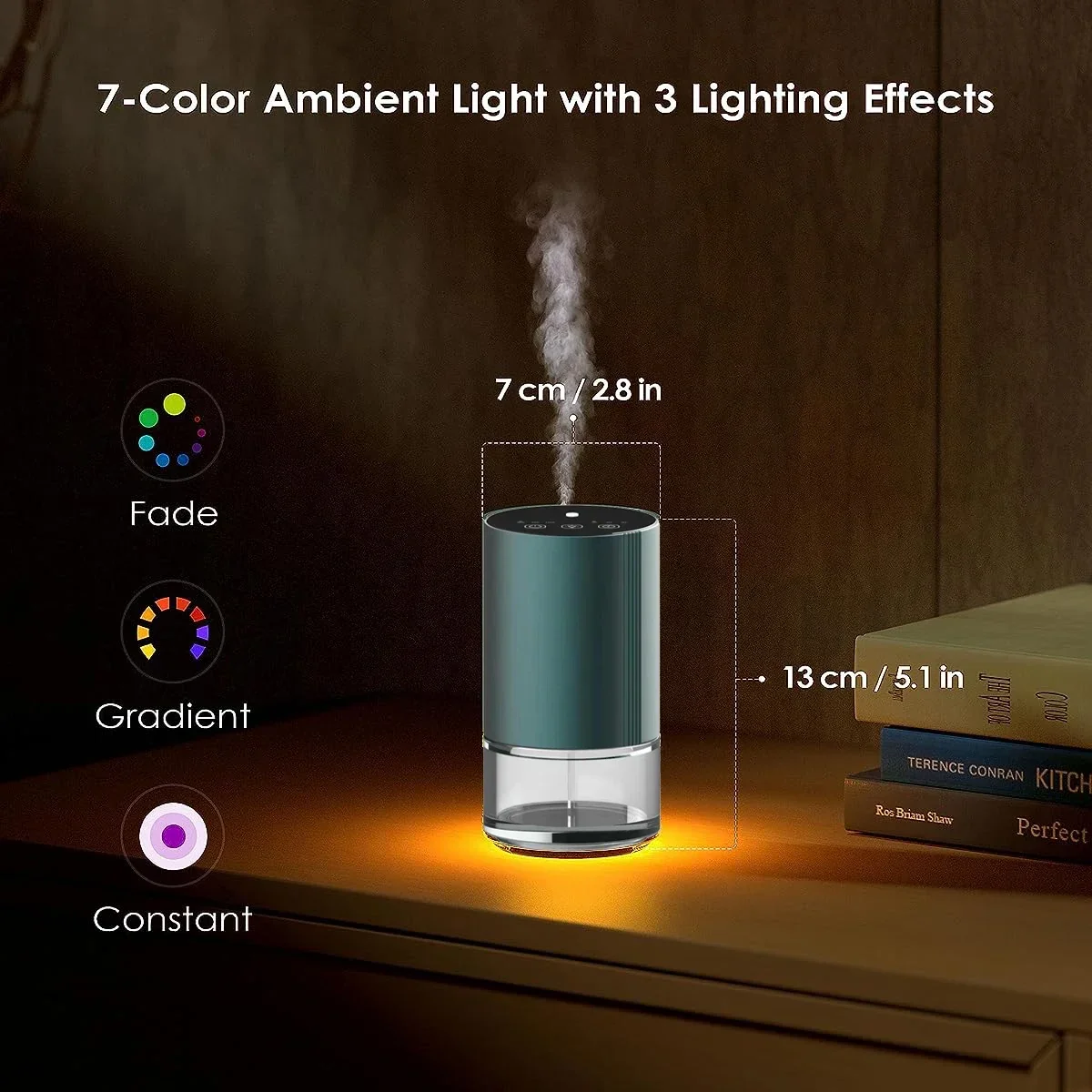 Bezwodny dyfuzor samochodowy do olejków eterycznych rozpylający nebulizator przenośny dyfuzor zapachowy do aromaterapii maszyna pneumatyczna