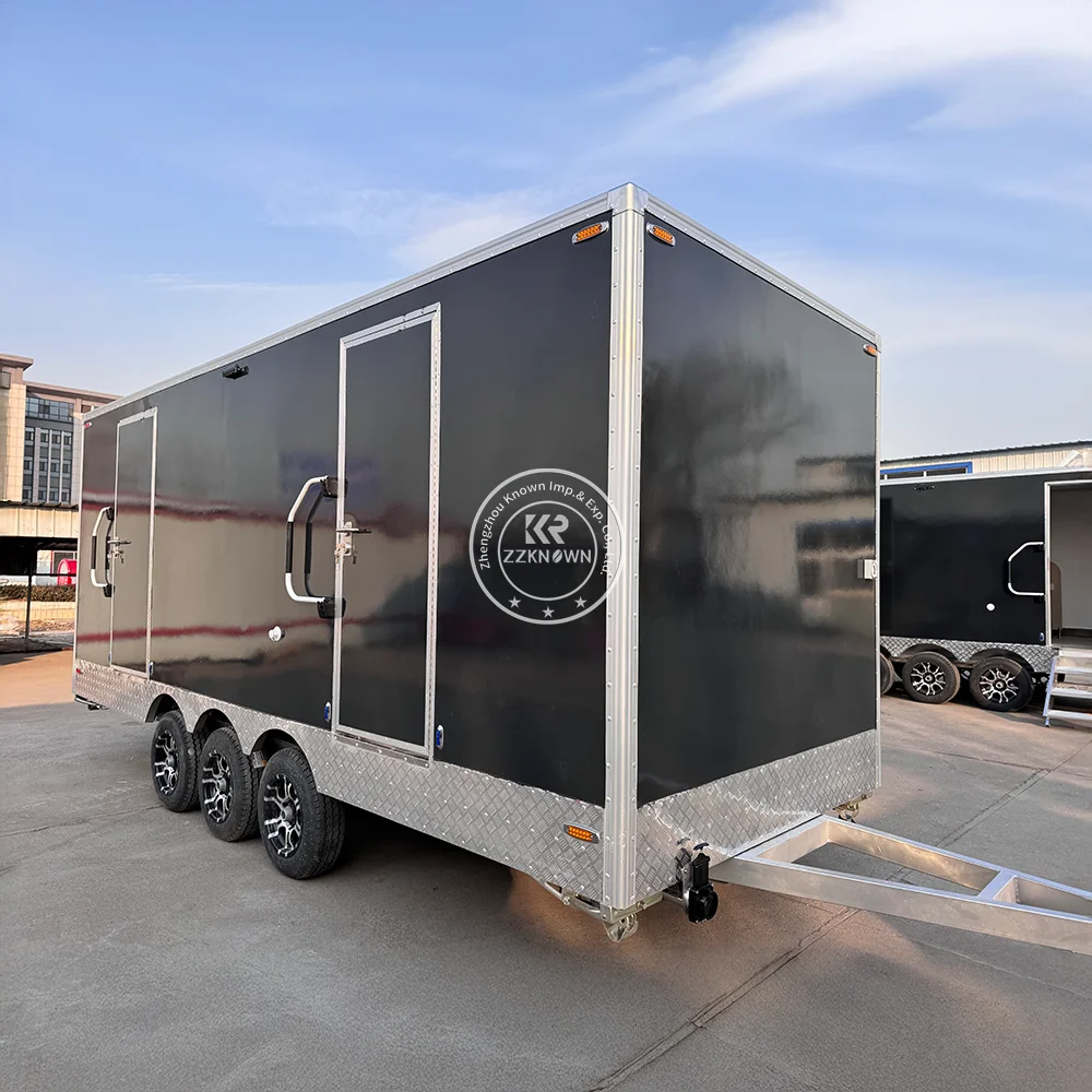 High Quality Mobile Bathroom Trailer Restroom Luxury Portable Event Outdoor Mobile Toilet Portable Restroom Trailer