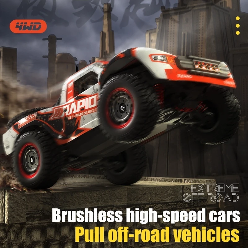JJRC Brushless RC Off-Road Car - 4WD, Full-Scale Throttle, High Speed