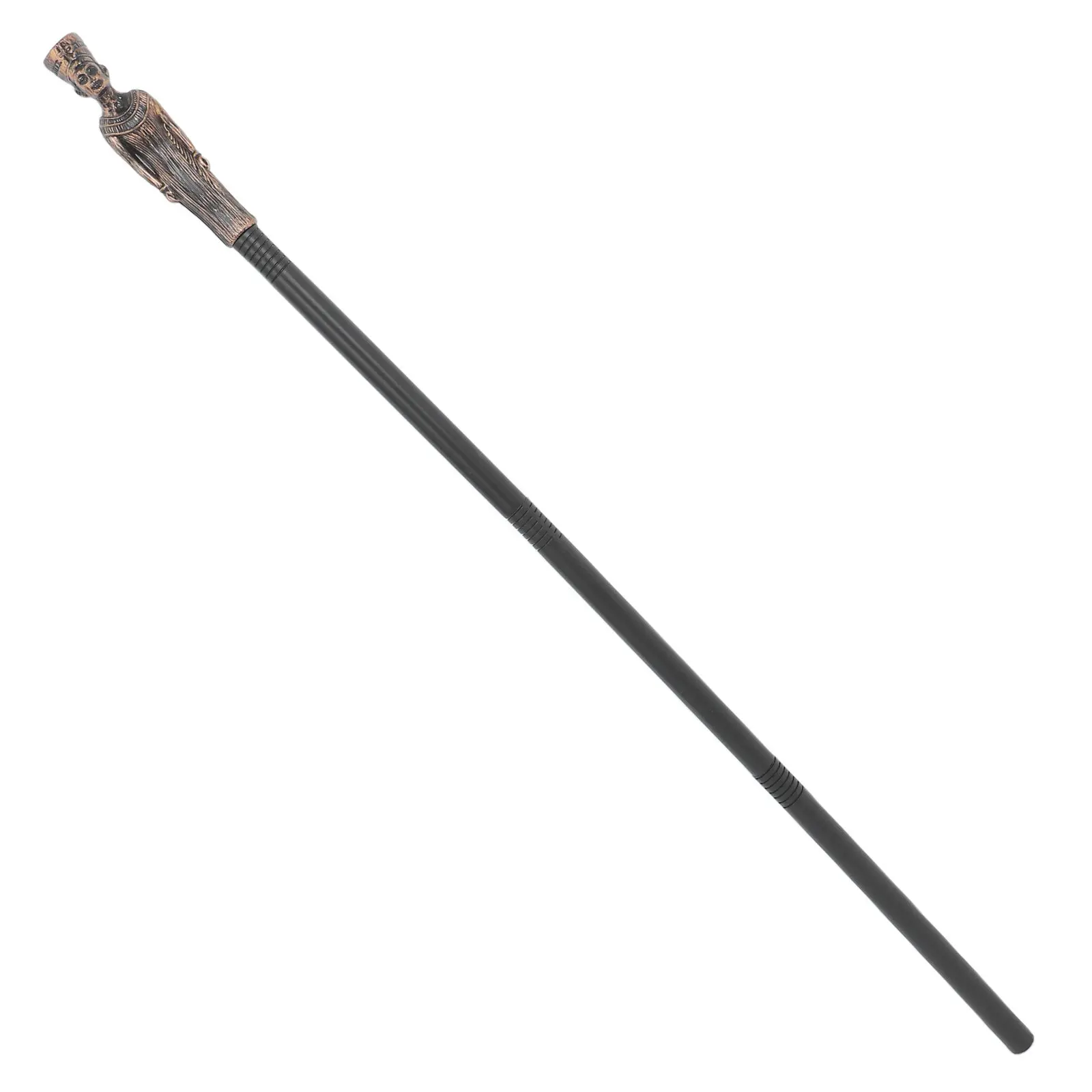 

Halloween Costume Staff Prop Adjustable Mystical Wizard Scepter for Cosplay Themed Parties Egyptian Sorcerer Role Play Plastic
