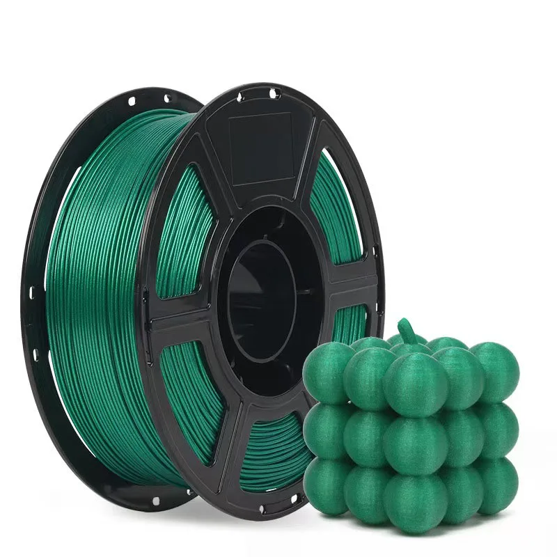 

Silk PLA 3D Printer Filament 1.75mm 3D Printing Filament 250g Dimensional Accuracy +/- 0.03mm for Most FDM 3D Printers green