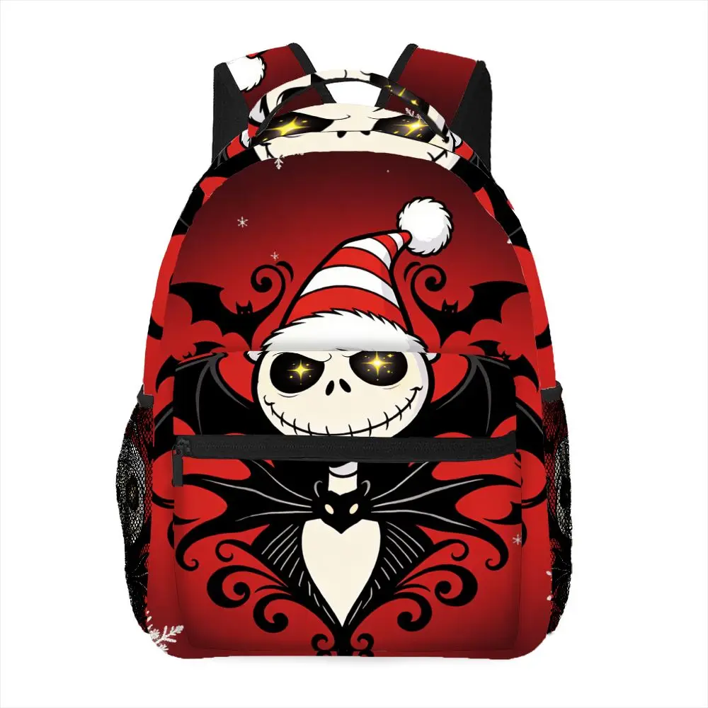 

1 шт. Disney «Кошмар перед Рождеством» Джек Скеллингтон темно-красная модная сумка на молнии с регулируемым ремешком в уличном стиле