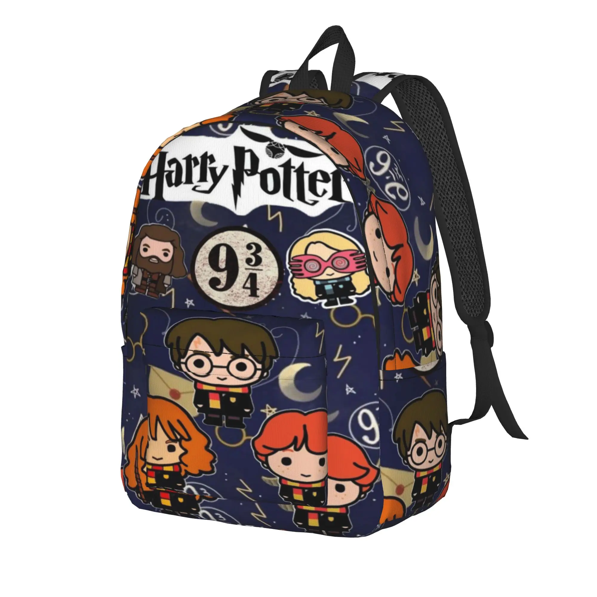 H-HP-P Harrys potters magic Backpack for Men Women Cool Student Hiking Travel Daypack  College Shoulder Bag with Pocket view 2
