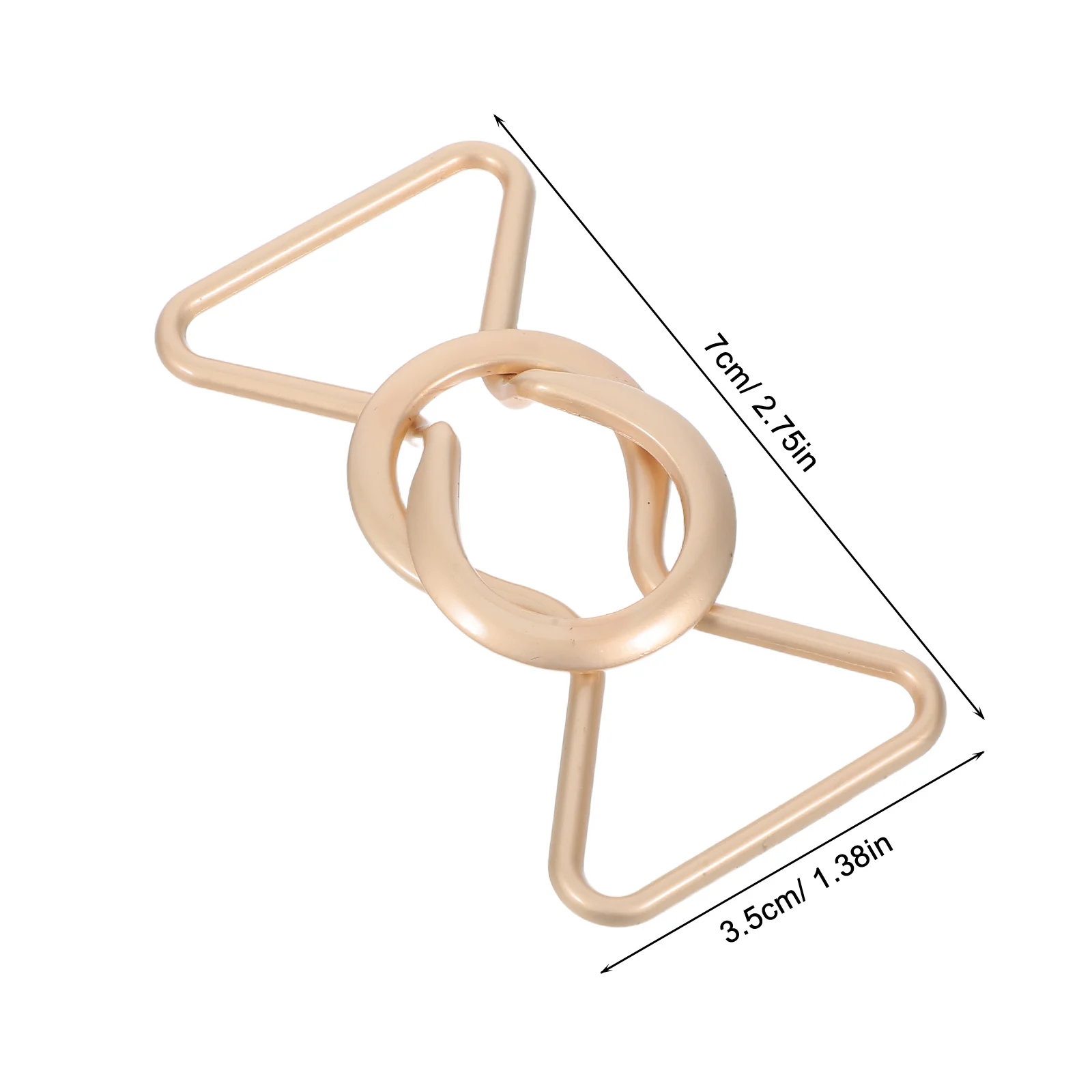 4 أزواج 8-شكل مشبك معدني دائم سبيكة الخصر مشبك 3 سنتيمتر حزام المشابك للنساء الأمومة وزرة فستان ارتداء اليومي ديكور #2