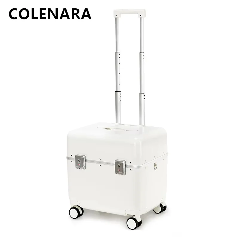 

Женский чемодан COLENARA большой вместимости, посадочный бокс, 20-дюймовый чемодан на колесиках с алюминиевой рамой, студенческий ящик для пароля, чемодан для салона