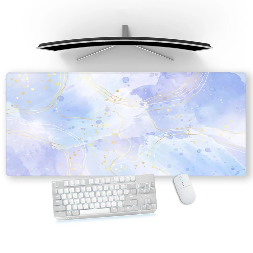 

Blue Mousepad Strata Liquid Keyboard Mat 80x30 Marble Pattern Gamergirl Office Accessories Carpet Topographic Mousepad Desktops