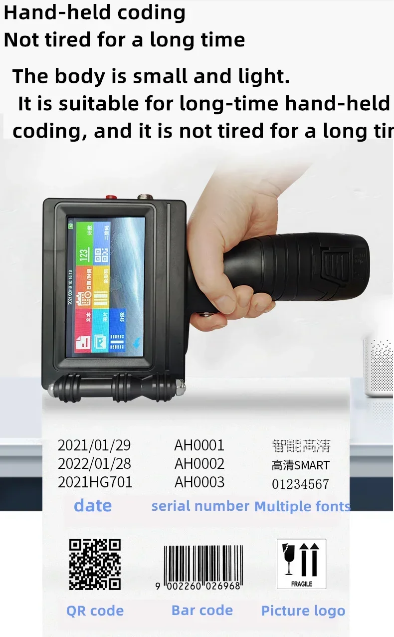 Vendite calde transfrontaliereStampante a getto d'inchiostro portatile Stampante per codifica data portatile Numeratore automatico