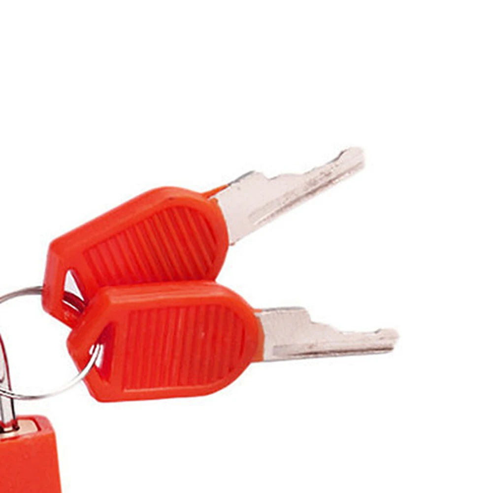 

8pcs Mini Padlock with 2 Keys Colorful Travel Suitcase Padlock Lock Zinc Alloy Plastic Case Drawer Luggage Padlock for Dormitory