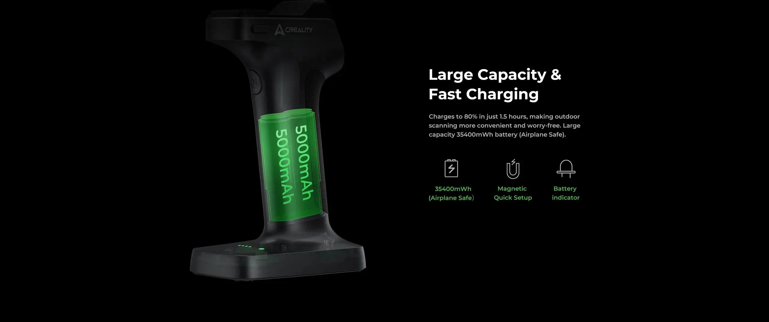 Creality Scanner Raptor X&Creality Handle Scanning Bridge 3D Scan Triple-in-one 34+7 Blue Laser NIR Light 0.02 Mm Accuracy 60fps