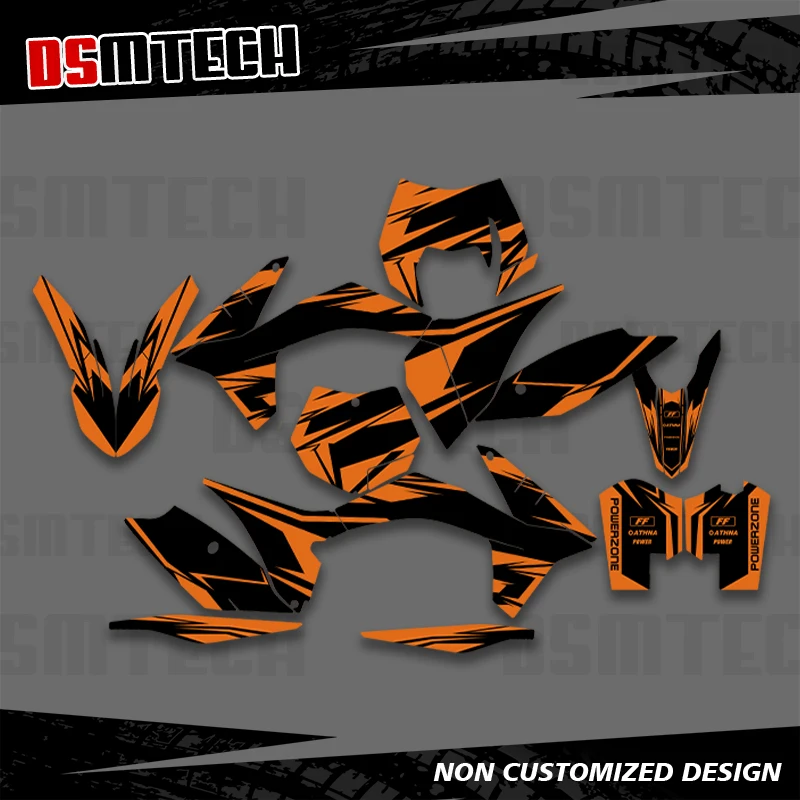 

DSMTECH полная графика наклейки мотоцикл фон на заказ для KTM 2011-2012 SXF EXC EXC-F 125 250 300 002