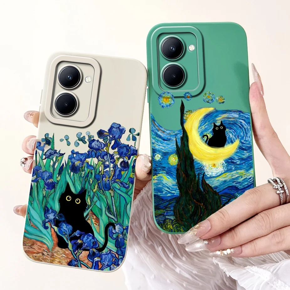 Dla Realme 10 4G etui Realme 10S luksusowe cukierki malowane miękkie etui z TPU na telefon do Realme 10 Pro Plus Realme10 Pro + Funda Coque