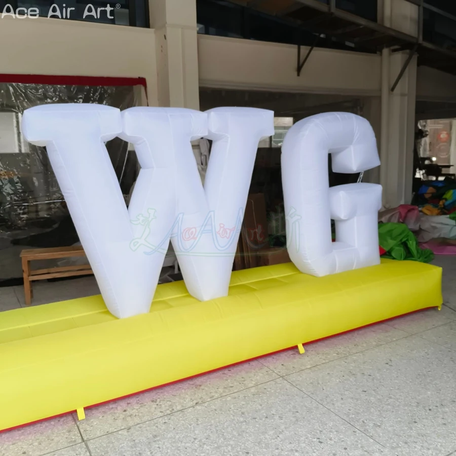 Fun Tech Letter E Inflatable Stand! Perfect for STEM Fairs & Tech Events, Custom Logo Available