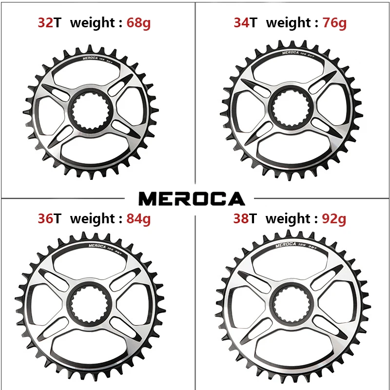 MEROCA 12 Speed Chainring MTB Bicycle Single Crankset 32T 34T 36T 38T Mountain Bike Narrow Wide Chainring for M7100 M8100 M9100