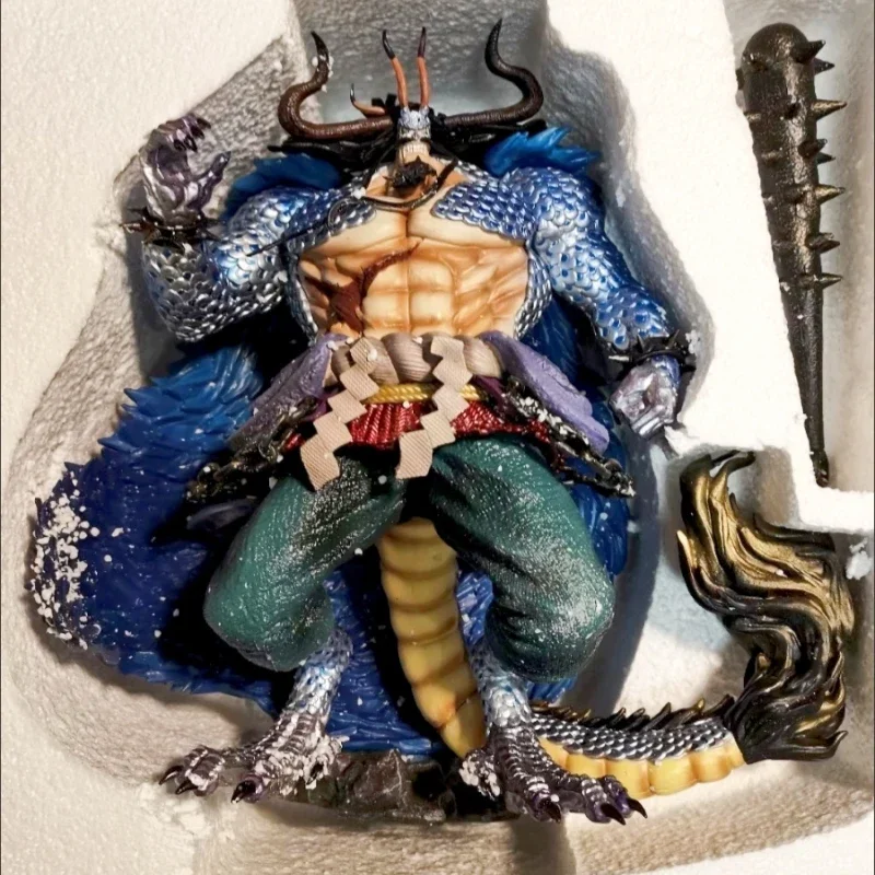 34cm One Piece Anime Figures Orc Kaido Black Pearl Dragon Kaido Four Emperors Pre-sale Model Dolls Ornaments Decorate Birthday G