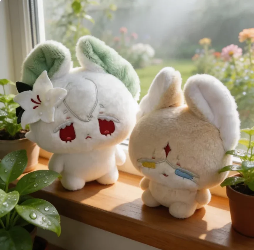 Peluche de 10 cm del Juego Cookie Kingdom, Galleta de Vainilla Pura, Lily, Lindos Peluches de Dibujos Animados, Colgante de Cosplay, Regalo para Mochilas