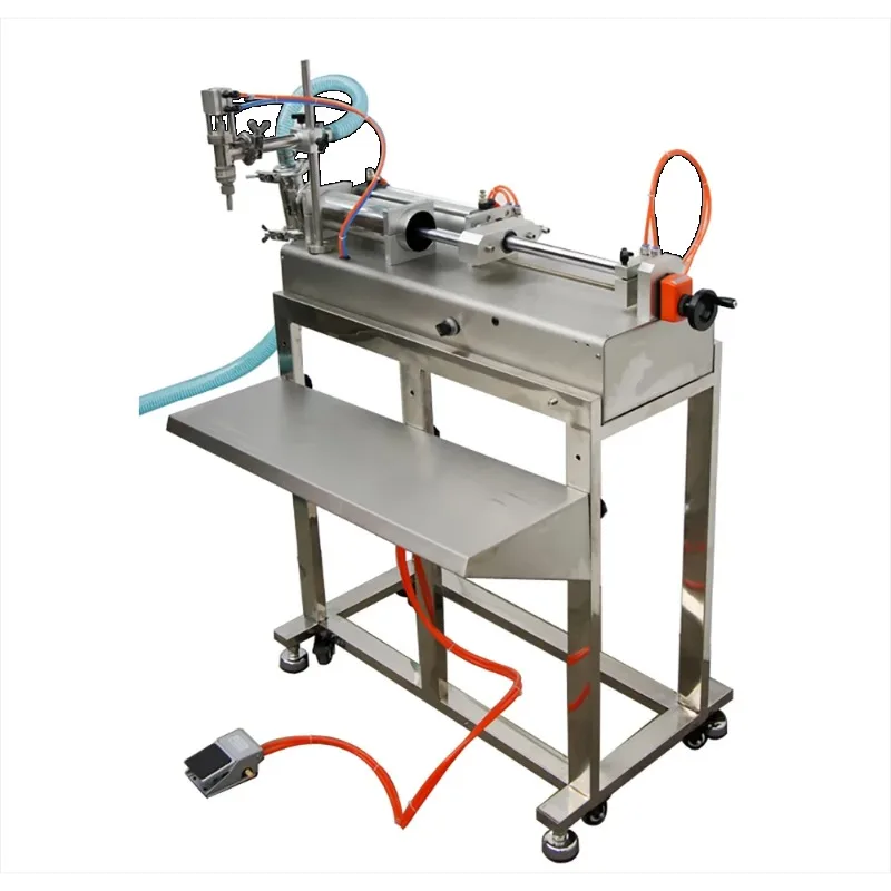 

Full Pneumatic One-head Liquid Filling Machine with hose + table (oil, soap, honey, drink, coolant))