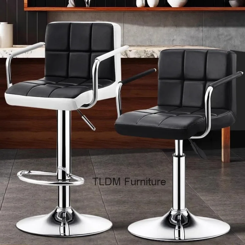 

Pedicure Personalized Bar Stools Nordic Luxury Designer Salon Bar Stools Lounge Comfortable Minimalist Metal Cadeira Furniture