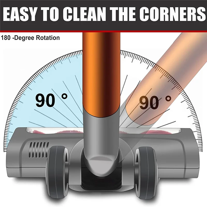 Моторизованная электрическая щетка для Dyson V7 V8 V10 V11 V15, щетка с искусственной кожей с роликом, чистка пола