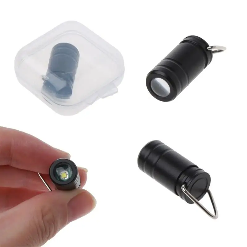 

Protable Super Tiny Mini Small Keychain Flashlight Smallest Bright Long Lifetime Waterproof Key Ring Light Torch Outdoor