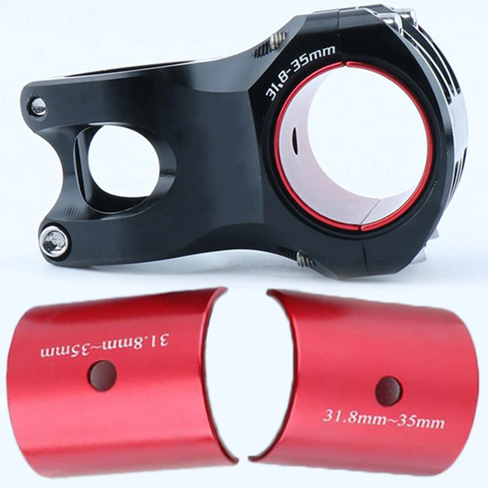 Converter Handlebar Stem Reducer Reducer Bike Parts Replacement Spare Tube 31.8mm to 35mm Aluminum Alloy Bar Bicycle