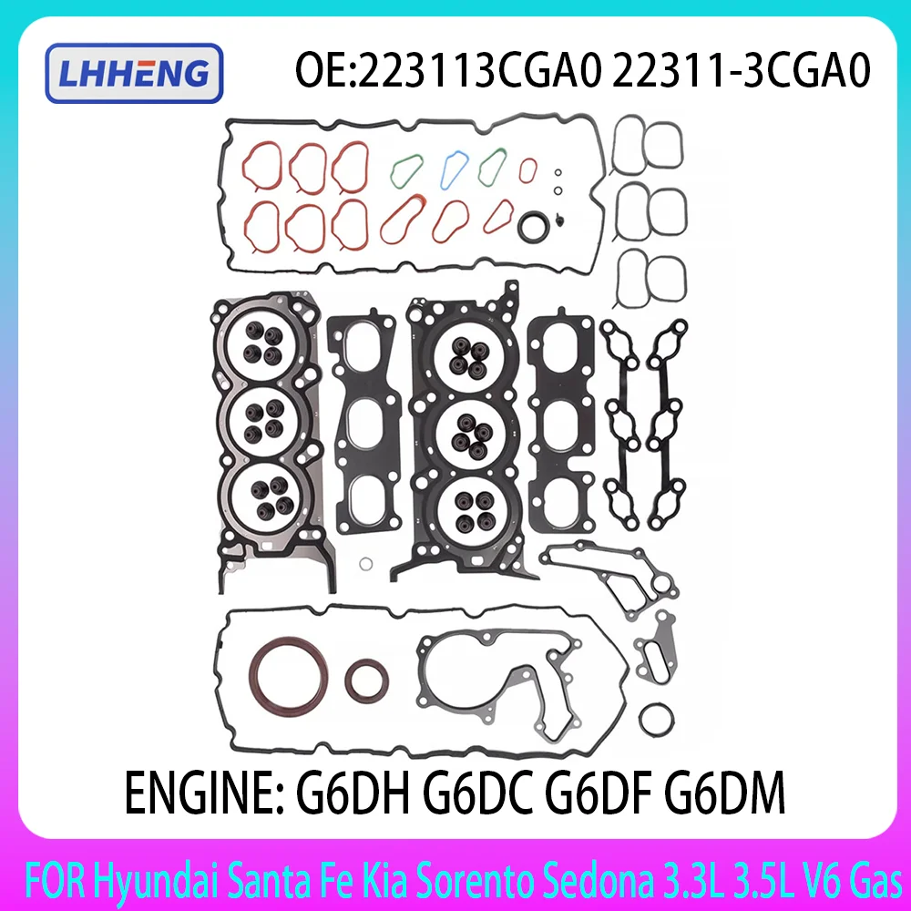 

Engine Cylinder Head Gasket Set Kit Fit For 3.0 3.3 3.5 L V6 G6DH G6DC G6DF GAS Hyundai GRANDEUR SONATA KIA GRAND CARNIVAL