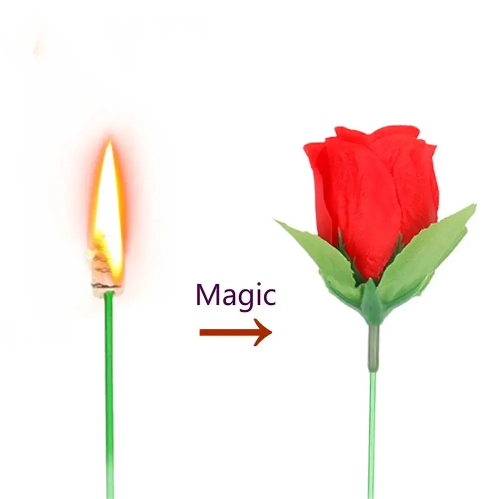 Magic Trick Rose Fun Present Torches Change Roses Magic Tricks Novelty Surprise Prank Joke Mystical Fun Toy