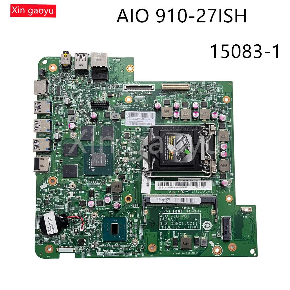 

Оригинальная универсальная материнская плата для Lenovo ideacentre AIO 910-27ISH GT950 2G 3D 00UW156 15083-1 348.05801.001 100% протестировано, полностью