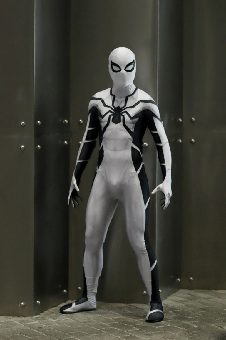 PS4 Insomniac Advanced Suits Future Foundation Cosplay Spiderman Costume 3D Printed Spandex Halloween Costume Spiderman Outfits