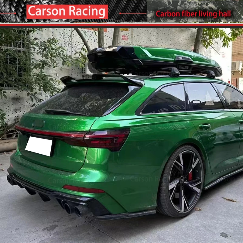 For Hatchback Audi A6  Spoiler 2020 2021  A6 C8 Avant Allroad Spoiler carbon fiber Material Car Rear Wing Rear Spoiler