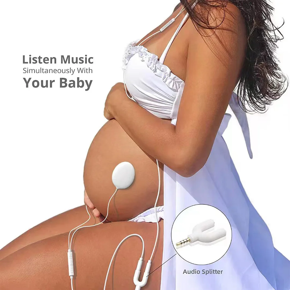 Baby Bump Headphones Prenatal Belly Speakers for Women During Pregnancy to Play Music to Baby in The Womb Safety