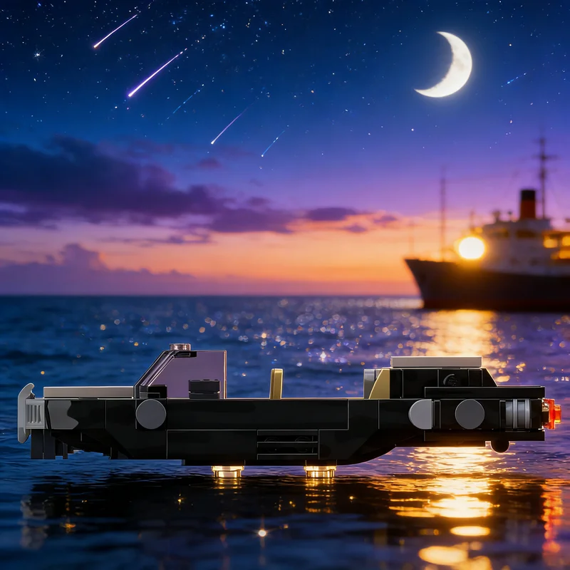 

Набор для сборки модели Landspeeder Black Slug (196 деталей), конструктор MOC, креативный подарок на Рождество