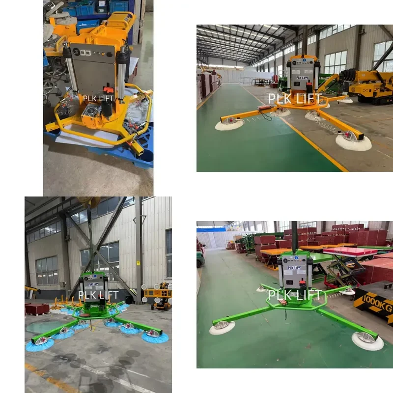 

YWM Certificate Electric Rotating Battery-powered X-type Vacuum Suction Crane 1000N Suction Force 1200kg Load Capacity Remote