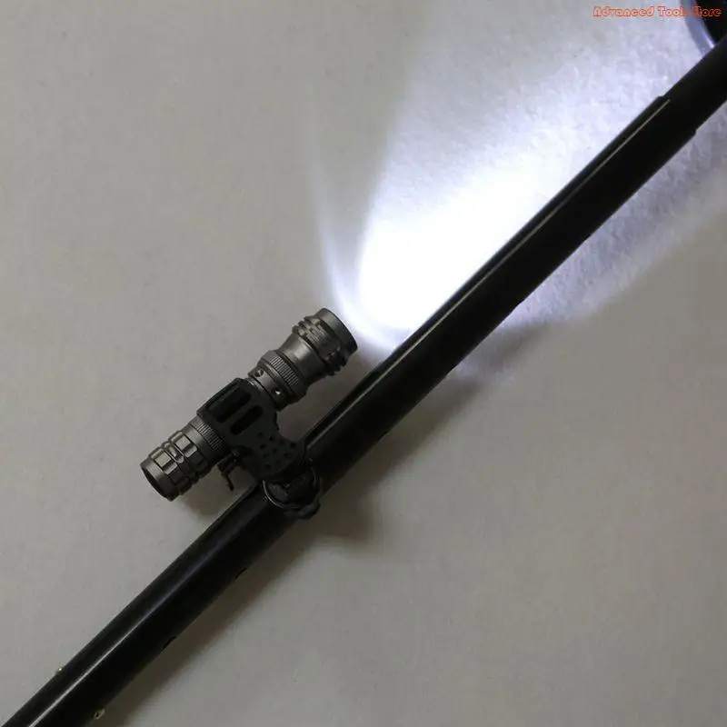 Metal Detector Flashlight Holder PIN Pointer Holder for Underground Detectors 360° Rotation Adjustable Easy to Hold W91B