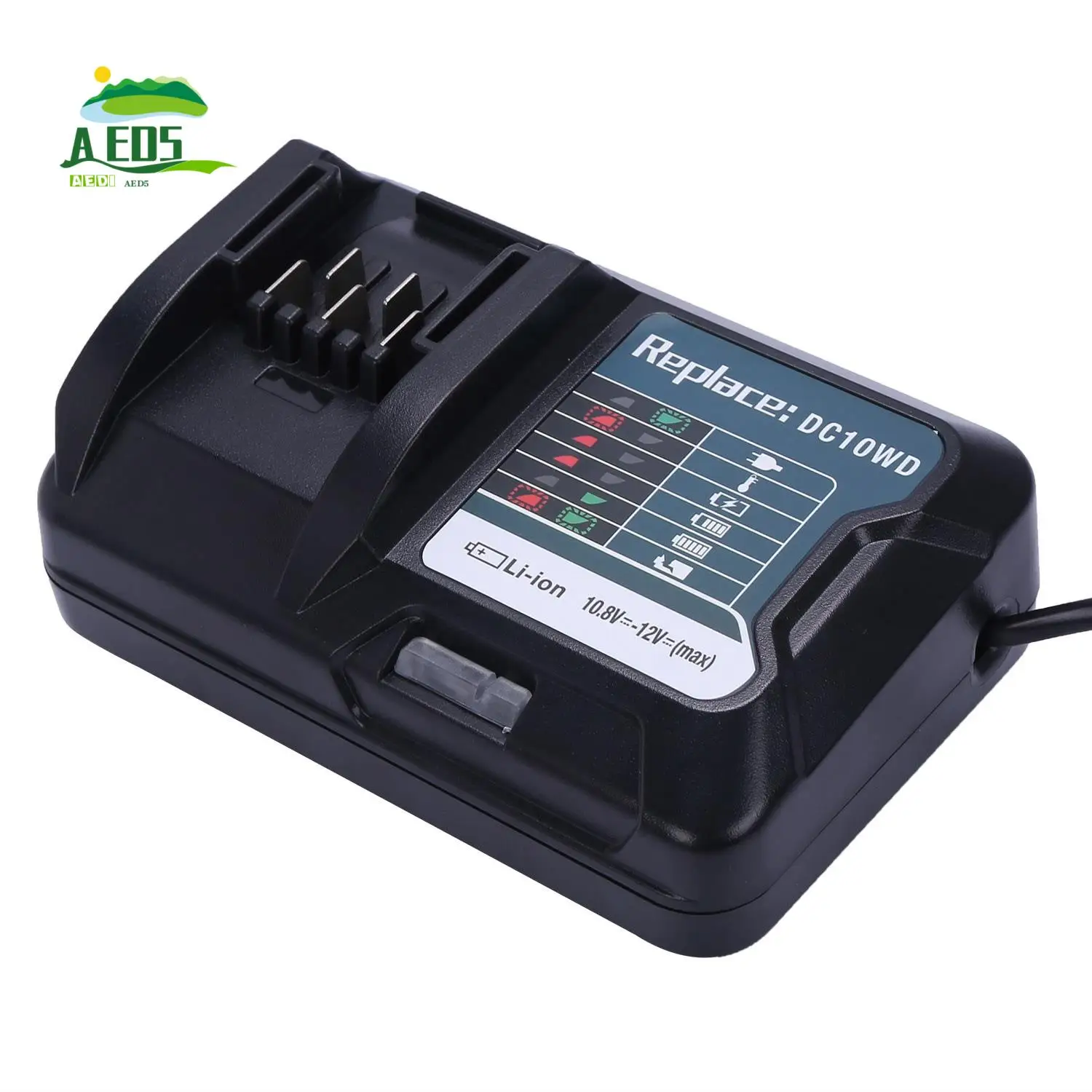 

AED5-Fast Lithium Battery Charger For 10.8V 12V Dc10wd / Dc10sb / Dc10wc / Bl1015 / Bl1016 / Bl1021b / Bl1041b Led Charge
