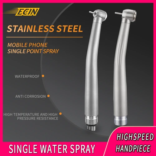 Imagen 1 del producto Pieza de mano Dental de alta velocidad, pulverizador de agua, botón pulsador de odontología, tubrina de aire, equipo de dentista, rodamientos cerámicos de 2 agujeros y 4 agujeros