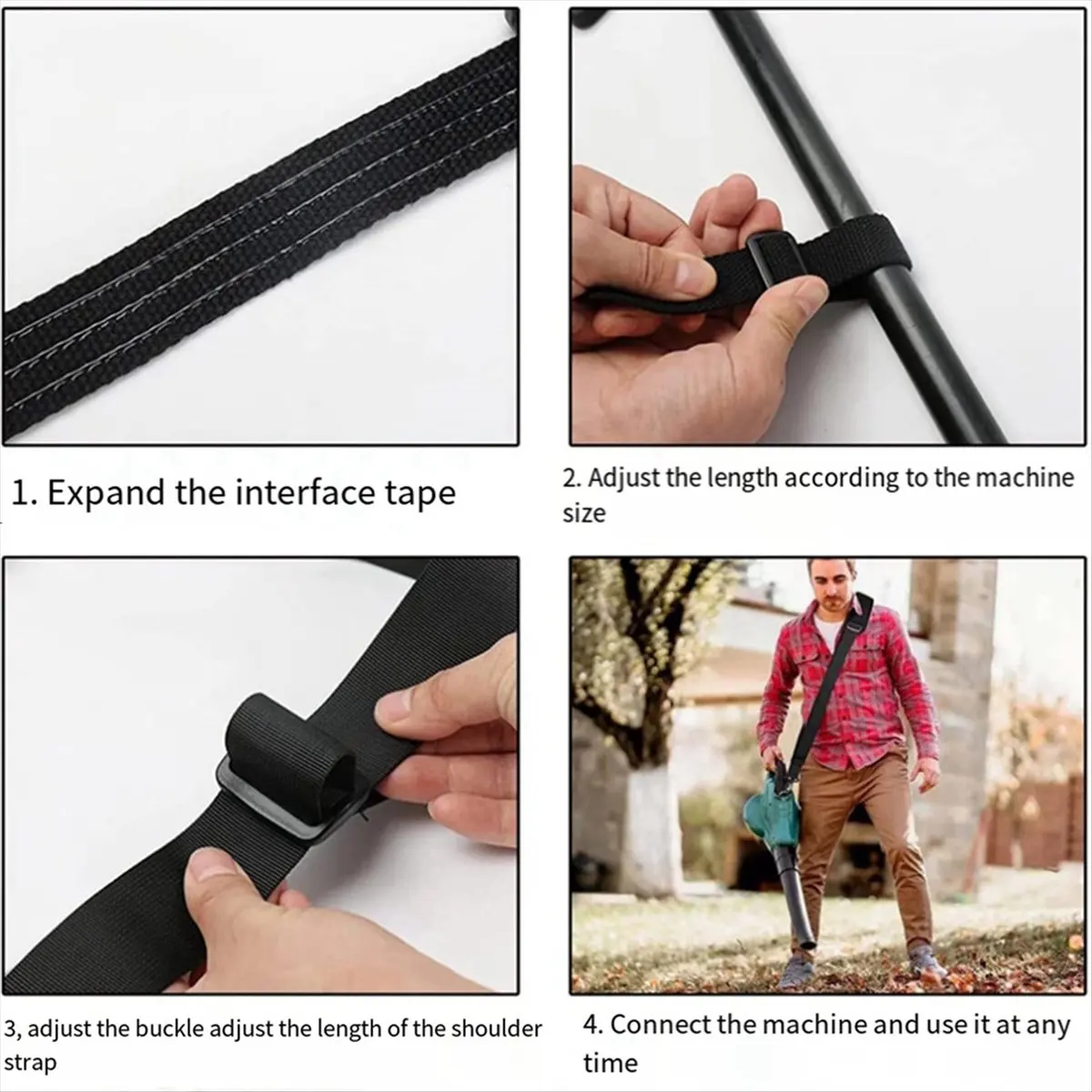 

Ремень для триммера (CNIM), наплечный ремень для кустореза, улучшенный ремень-фиксатор с металлическим зажимом для триммера EGO, воздуходувки для листьев