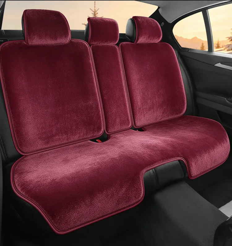 Universal Car Seat Cover Winter Warm Comfort Short Plush Breathable Car Seat Cover Protection Sedan SUV Warm Plush Cushion