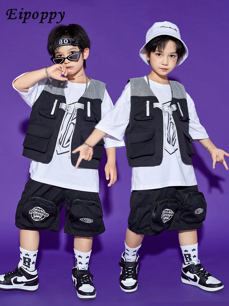 بدلة هيب هوب للأطفال ، ملابس عمل للأولاد والبنات ، سترة ماركة عصرية