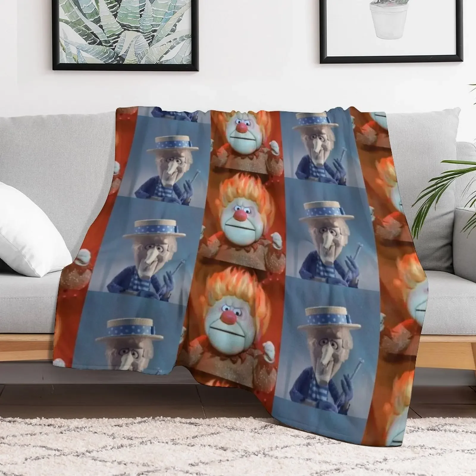 Miser Brothers Throw Blanket Plush Fuzzy Cozy Blanket for Couch Sofa