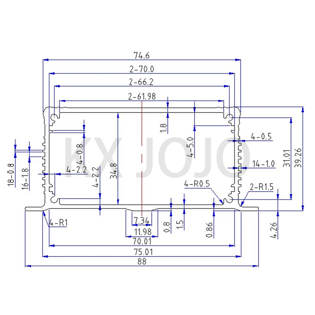 Aluminum Enclosure 88*39*100/110mm Integrated Waterproof Box Silver Circuit Board Alloy Power Supply Box DIY