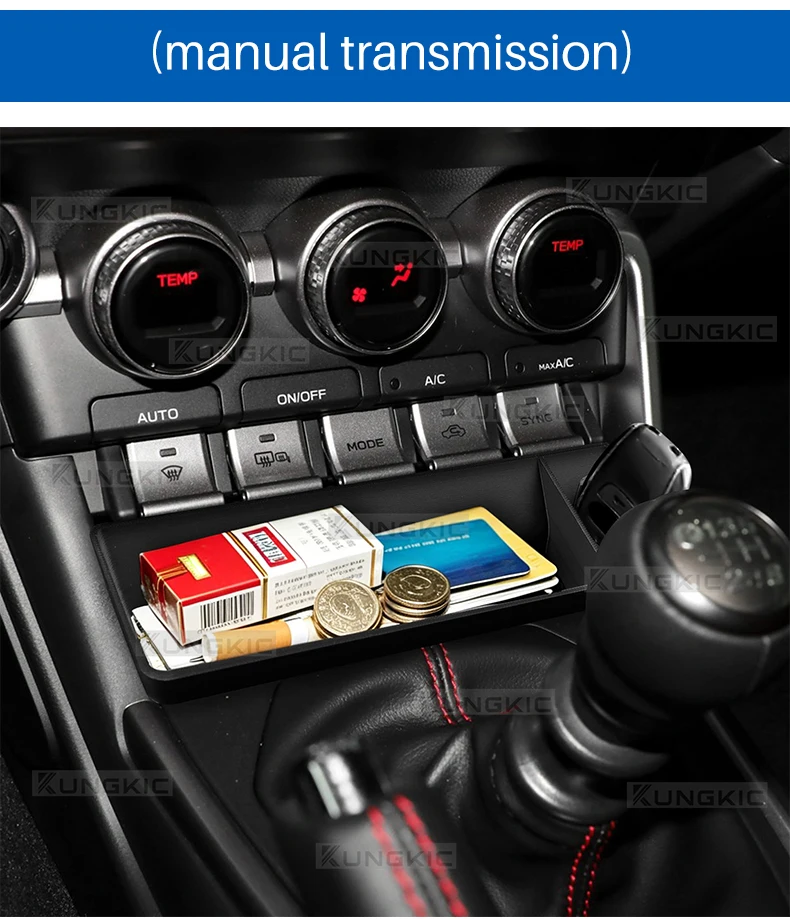 Mittelkonsolen-Aufbewahrungsbox für Subaru BRZ ZD8 Toyota GR86 ZN8 2022 2023 2024 2025 2026 Auto-/Manuelle Schaltung ABS Auto-Organizer-Ablage – Detail 9