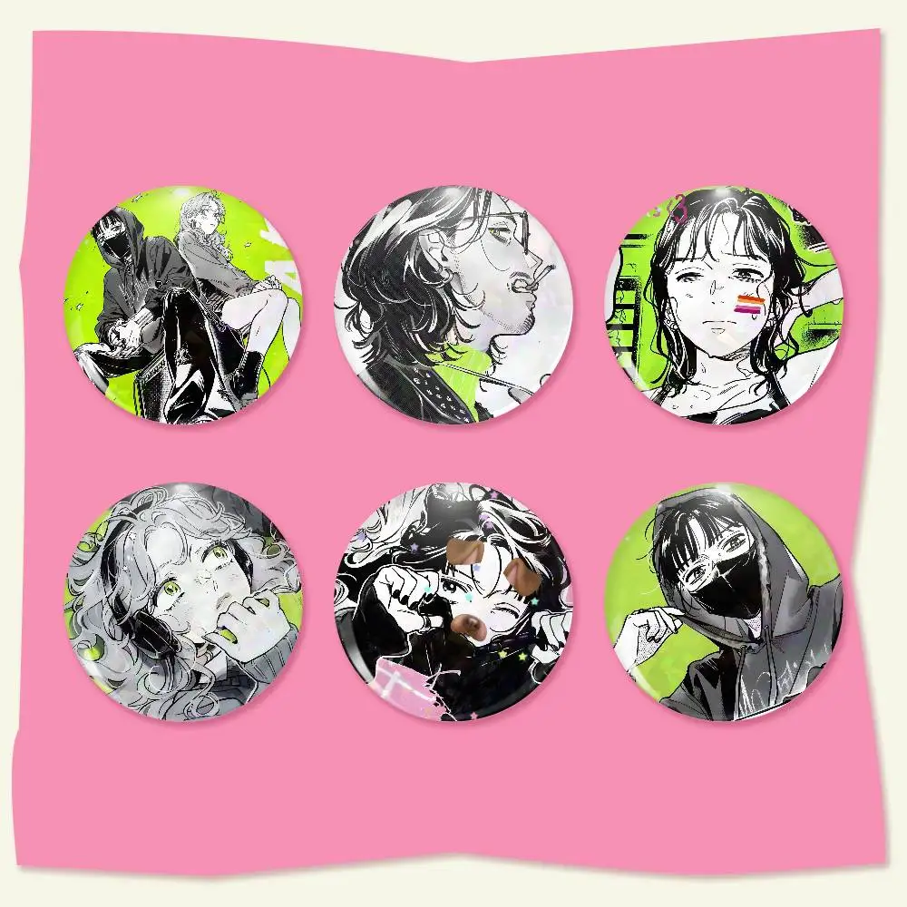 Mitsuki Koga Aya Tgswiiwagaa Tinplate Brooch Figure Icon Badge Handmade Brooches For Backpack Clothes Decoration