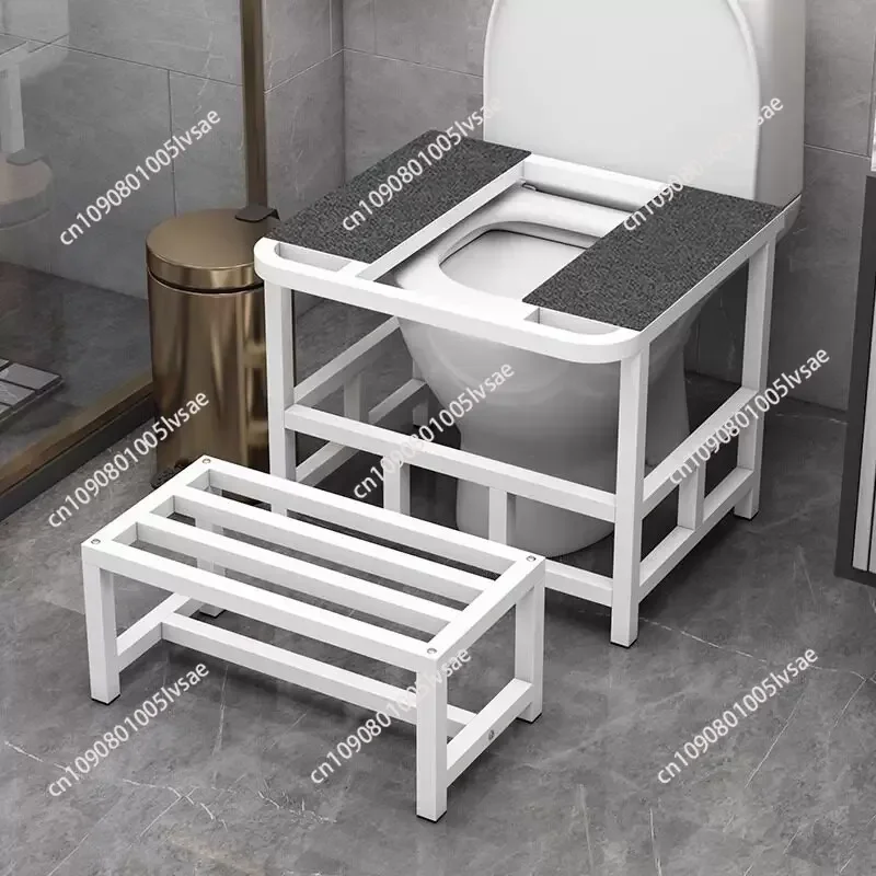Bathroom footstool, toilet seat changed to squat pit frame, squat toilet stool, toilet seat changed to squat toilet, foot steppi