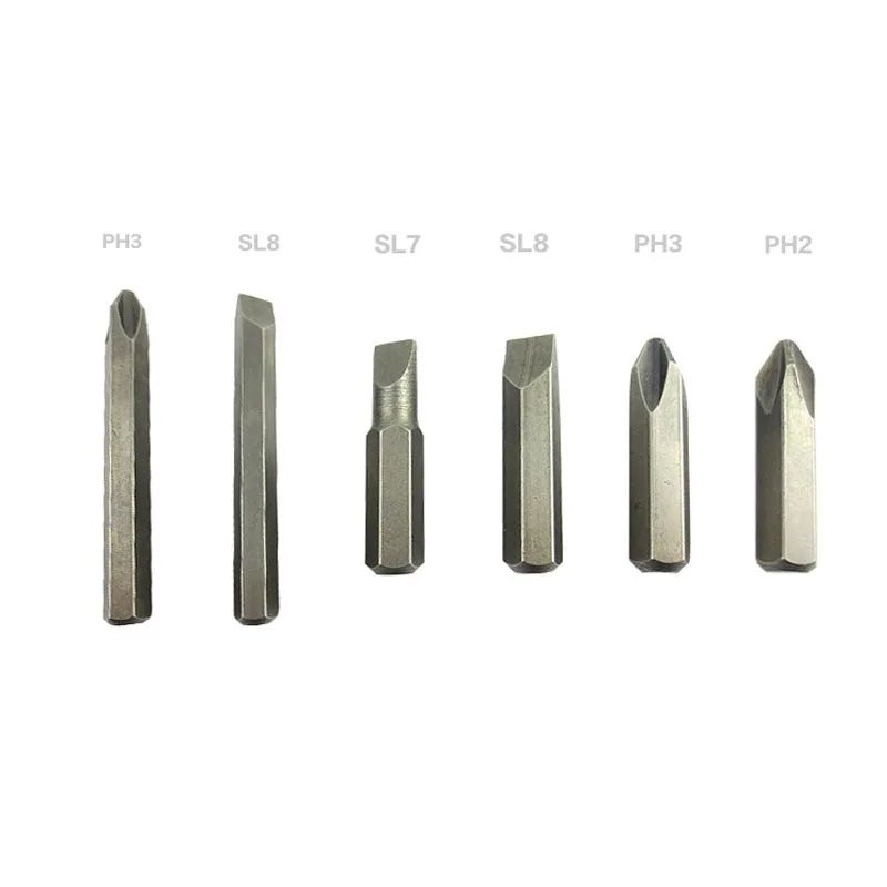 7pc / set Multi-purpose Impact Driver Hardware Driver Tools Chisel Bits Tools With Box